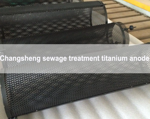 titanium anode for sewage treatment